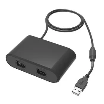 USB-адаптер-конвертер для Nintendo Switch 64/Switch OLED-контроллер-адаптер беспроводной игровой геймпад-конвертер для ПК N64 Windows чёрный
