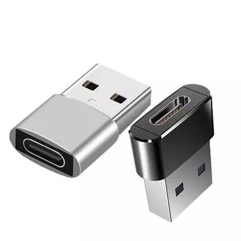 USB-адаптер OTG типа C USB USB-C «папа» на Micro USB Type-c «мама» для Macbook Samsung S20 USBC OTG разъем серебряный