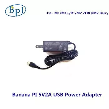 USB-адаптер питания Banana PI BPI-M1/M1+/R1/ZERO 5V2A, США/ЕС