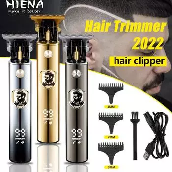 USB электрические машинки для стрижки волос аккумуляторная бритва триммер для бороды профессиональные мужские волосы HIENA