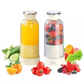 USB электрический безопасный блендер, соковыжималка, пищевой класс, без BPA, мини портативный перезаряжаемый блендер, миксер белый