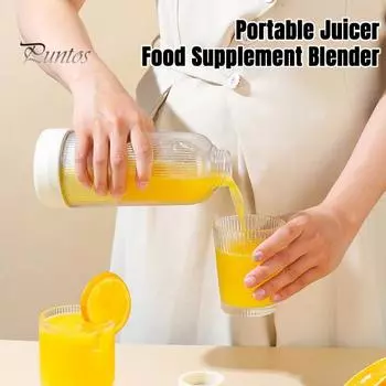USB электрический безопасный блендер, соковыжималка, пищевой класс, без BPA, мини портативный перезаряжаемый блендер, миксер зелёный