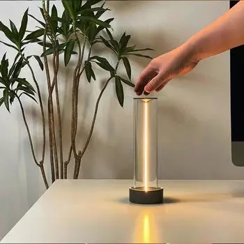 USB алюминиевый сплав настольная лампа прикроватная лампа НОВЫЙ СВЕТ дизайн большой заряд современные ночные светильники 3 уровня сенсорный диммируемый 1 PCS