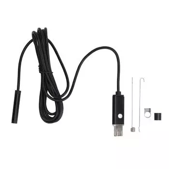 USB-эндоскоп 2 в 1 HD с объективом 8 мм IP67 Водонепроницаемый промышленный бороскоп для ПК с телефоном Android 6,5 футов