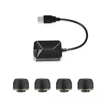 USB Android TPMS Система контроля давления в шинах Дисплей для Android Автомобильный DVD Радио Мультимедийный Плеер С 4 Датчиками 17 X 12 X 5