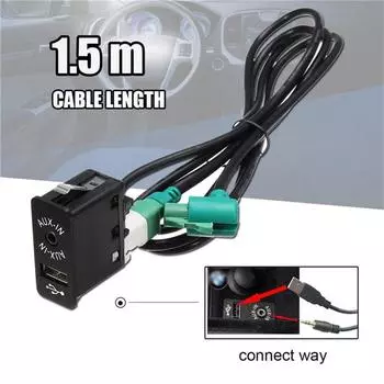 USB AUX IN провод для BMW CIC CD Host E60 E61 E63 E64 E87 E90 E70 F25 F01 F02 F03