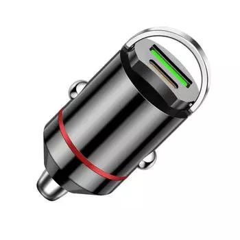 USB автомобильный прикуриватель адаптер USB быстрый автомобильный PD3.0 QC3.0 2 порта автомобильный телефон