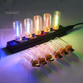 USB автомобильный светильник в стиле ретро-панк, светодиодная подсветка салона автомобиля, удобная декоративная светодиодная лампа настроения для салона автомобиля фиолетовый