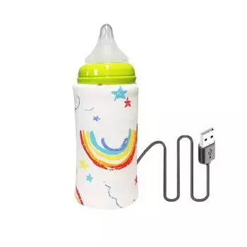 USB Baby Milk Bottle Thermal Bag Universal Digital Display Nursing Bottle Heater Portable Baby Milk Heat Keeper for Traveling USB
