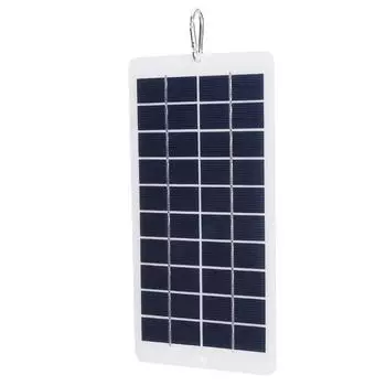 USB Battery Charger Solar Panel 10W 5V Waterproof 900MA Solar Panel Output Lightweight Scratchproof for Tourism Camping Hiking