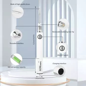 USB беспроводной зарядный паяльник 10 Вт сварочная ручка с регулируемой температурой для ремонта бытовой техники DIY портативный сварочный инструмент
