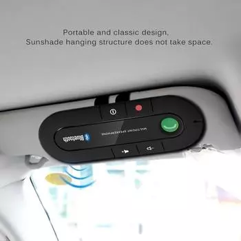 USB Bluetooth Handsfree Car Kit Беспроводной Bluetooth-динамик для телефона MP3-плеер Зарядное устройство для громкой связи на солнцезащитный козырек без AUX CHINA