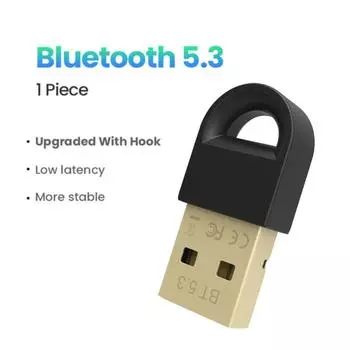 Usb Bluetooth-совместимый адаптер 5.3 Dongle для ПК, динамика, беспроводной мыши, клавиатуры, музыкального приемника