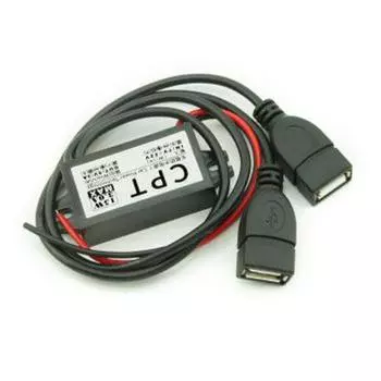 USB Boosts Converter DC7V-22V to DC5V Step Down Cable 3A 15W Car Power Converter