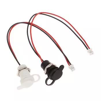 Usb-C 2Pin сильноточный разъем для зарядки с гайкой Ph2.0, защелкивающаяся пластина, водонепроницаемый разъем USB Type-C Female чёрный