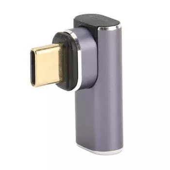 USB C 3.1 Магнитный прямоугольный адаптер PD 140 Вт Быстрая зарядка 40 Гбит/с 8K 90 градусов Тип C Магнитный адаптер для MacBook Pro