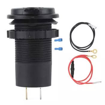 USB C автомобильное зарядное гнездо 12 В 24 В PD60W QC4.0 IP65 водонепроницаемый универсальный порт-адаптер для лодки RV