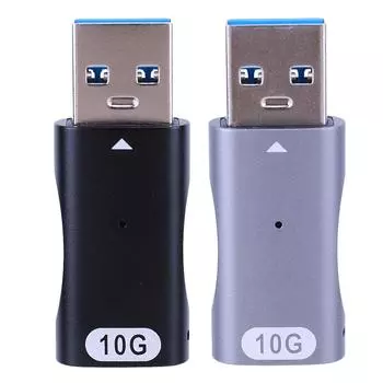 USB C Female To USB A Male Адаптер USB3.1-GEN2 10 Гбит/с Type C Конвертер USB Адаптер-конвертер для ноутбука Samsung Galaxy PC Black