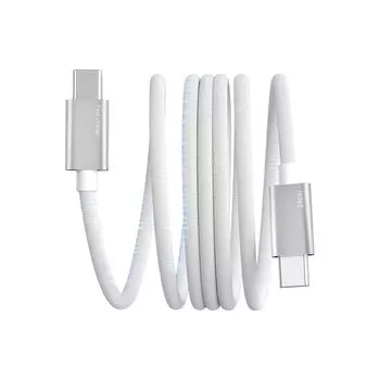 USB-C и кабель 1 м магнитный кабель для зарядки типа C 240 Вт Совместим с быстрой зарядкой PD3.1 магнитный кабель типа C Предотвращение запутывания Предотвращение