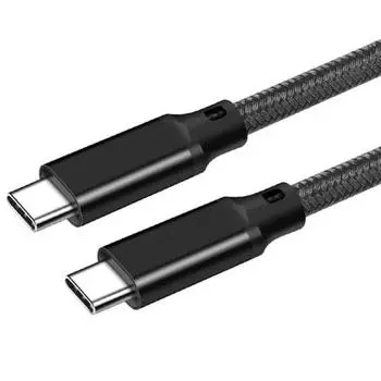 USB-C и кабель USB-C (Черный, 3м) [Быстрая зарядка 100 Вт/передача данных USB 3.2 Gen 2x2-20 Гбит/с] Сверхбыстрая зарядка PD3.0/QC3.0 Видеовыход 4K/60 Гц Ultra D