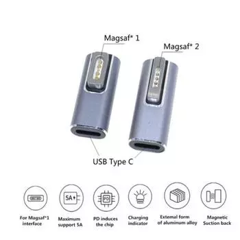 Usb C к адаптеру Magsaf Converter Адаптер зарядки ПК для ноутбука Macbook as the picture