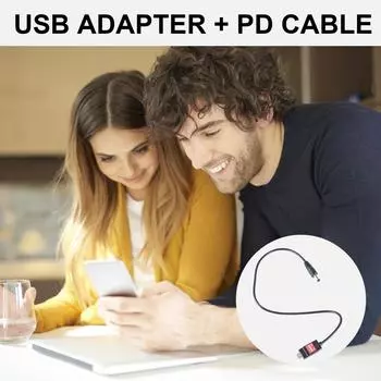 USB C Male to 5V 9V 12V 12V 20V 5.5x2.1mm Кабель питания Кабель питания Регулируемое напряжение 5V-20V Для маршрутизатора камеры