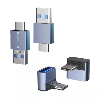 Usb-C Male To Usb-A Male Otg Адаптер C Male To A Female 3D Угловой Конвертер Для Зарядки Передачи Данных C male to A male OTG