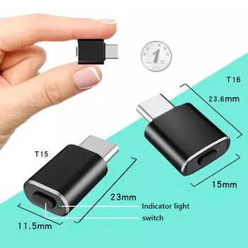 USB C Мышь Jiggler с кнопкой переключения Незаметный металлический движитель для мыши Устройство для перемещения мыши без драйверов Plug & Play Аксессуары для ПК
