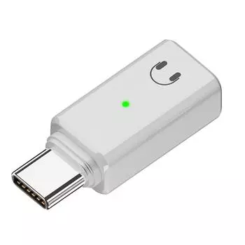 USB-C на 8-контактный аудиоадаптер для наушников для iPhone 15, iPad, MacBook (белый)