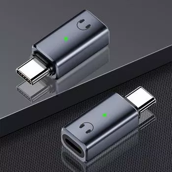 USB C на 8-контактный аудиоадаптер для наушников Type C на 8-контактный аудиоконвертер для наушников-наушников для iPhone 15 iPad MacBook белый