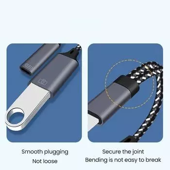 USB C OTG кабель телефонный адаптер 2 в 1 тип C на USB A адаптер с портом зарядки PD для Samsung Huawei Xiaomi телефон ноутбук планшет