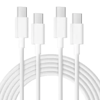 USB-C & USB-C-Cable (3m, Set of 2) PD60W USB C/Type C-Cable Fast Charging iPhone 15 Series Charging Cable Heavy Duty Type C-Cable Long Data Transfer C