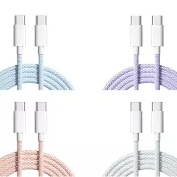 USB C Wire Fast Charging Sync Wire Charge Wire Type C Cable Mobile Phone Charging Cables Data Cord 1m фиолетовый
