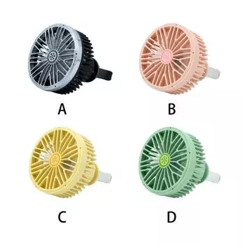 USB Car Fan Clip On 360 Degrees Air Vent Cooler Conditioner Accessories розовый