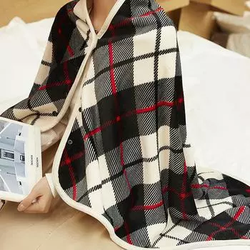 Подогреваемое одеяло с зарядкой через USB, 3-уровневое регулируемое согревающее одеяло, одеяло для улицы, дома, офиса, утеплитель для спины и колена серый