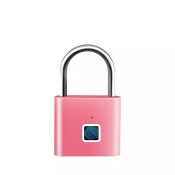 USB Charging Smart Padlock Keyless Electronic Door Lock Portable Fingerprint Lock Outdoor Style B