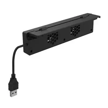 USB Cool Conduit для подставки с биркой базы док-станции с 2 любимыми Cool Conduit для игровой консоли Switch OLED 18*4*2cm чёрный