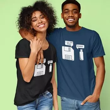 USB-дискета «Я твой отец», футболка с подарками для компьютерных фанатов, винтажная футболка из 100% хлопка, высокое качество дизайна, футболка S