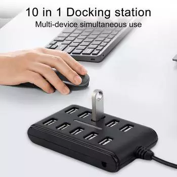 USB-док-станция, широко совместимая передача данных ABS чёрный