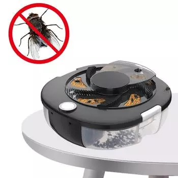 USB Electric Fly Trap with Baits Automatic Pest Catcher Quiet Gnat Flying Insect Trap for Indoor Home Kitchen Garden