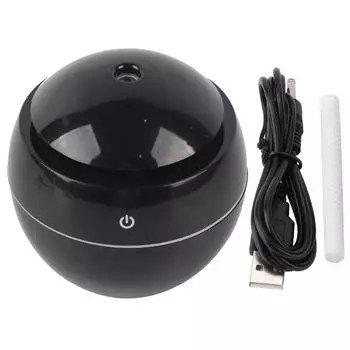 USB Essential LED Touch Aroma Ультразвуковой увлажнитель воздуха Диффузор масла Очиститель воздуха Черный чёрный