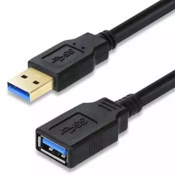 USB Extension 3M XBOHJOE USB3.0 Extension Cable Gold Plated Connector Type A Male to A Female Extension Cable Cord Data Transfer 5Gbps for Drives, Mou