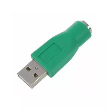USB Female To PS / 2 Mouse Keyboard Converter Male Computer Adapter Фиолетовый Аксессуары Min H3H9 green-One-size