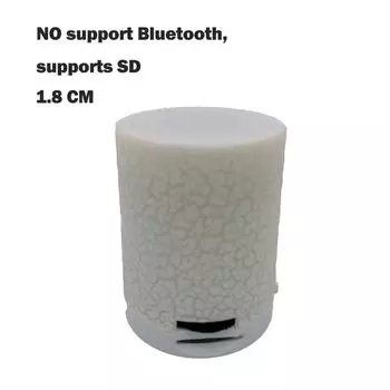 USB FM микрофон Blutooth музыка для мобильных телефонов планшетов Bluetooth устройств светодиодные портативные мини беспроводные колонки с TF белый