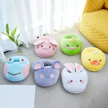 USB-грелка для ног, зимняя грелка, электрическая грелка для ног, обувь с рисунком для дома и офиса, тапочки для согрева ног, теплая подушка серый