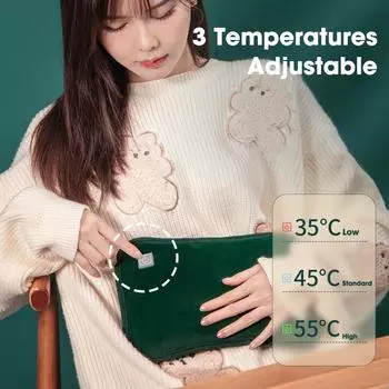 USB-грелка для рук, электрическая грелка, фланелевая грелка, многоразовая грелка для рук, менструальная термосумка, зимние бытовые инструменты для сохранения тепла серый