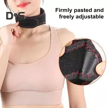 USB-грелка для шеи, 3 регулируемых температуры, обертывание для шеи, болезненность, скованность, шейный спондилез, облегчение боли для мужчин и женщин, электрическая грелка для шеи чёрный