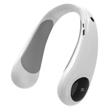 USB-грелка для шеи, зимняя перезаряжаемая грелка для рук, 4000 мАч, электрическая портативная грелка для шеи с 4 уровнями нагрева, без помощи рук белый