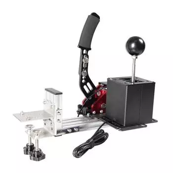 USB H Переключатель передач Компьютерная игра Устройство последовательного переключения передач Компьютеры Гоночные игры Аксессуар 6R чёрный