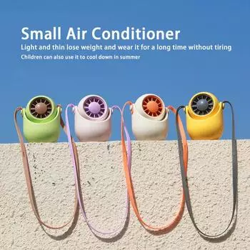 USB Ручной Вентилятор Шейный Вентилятор Зарядка Настольного Турбины С Встряхивающейся Головкой Маленький Вентилятор Безлопастной Открытый Подарок Портативный Кулер Охлаждающие Вентиляторы розовый